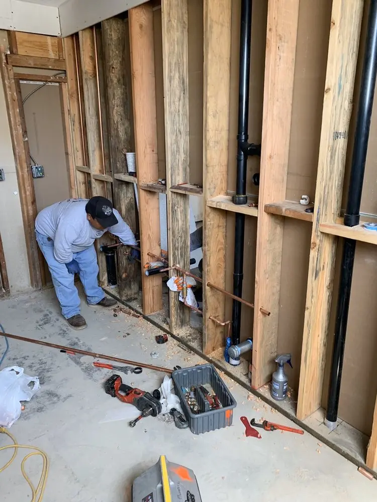 Commercial rough-in plumbing for Water Heater Replacement in Oakhaven
